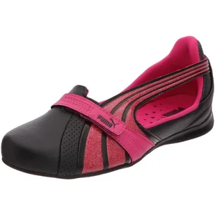 Puma Espera III Glitter Jr - Modne trampki dziewczęce - Czarny/Różowy, Czarny Różowy, 36 EU - Buty dla dziewczynek - miniaturka - grafika 1