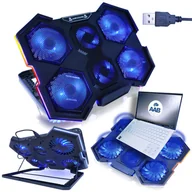 Podkładki chłodzące pod laptopa - AABCOOLING HURRICANE PODSTAWKA CHŁODZĄCA POD LAPTOPA 15,6-17' PODKŁADKA POD NOTEBOOKA NA KOLANA USB RGB - miniaturka - grafika 1
