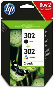 HP Zestaw 2 oryginalnych wkładów atramentowych 302 (czarny i trójkolorowy) X4D37AE - Tusze oryginalne - miniaturka - grafika 4
