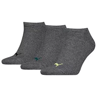 Skarpetki damskie - PUMA Skarpety do sneakersów unisex (3 pary), Szary melanż Combo, 73 EU - miniaturka - grafika 1