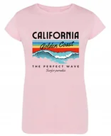 Koszulki i topy damskie - T-Shirt damski kolorowy nadruk California r.L - miniaturka - grafika 1