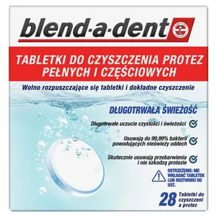Procter & Gamble BLEND-A-DENT 28szt. - Tabletki do czyszczenia protez zębowych - Higiena protez i aparatów ortodontycznych - miniaturka - grafika 1