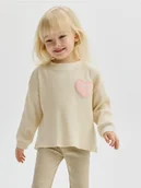 Bluzki dla niemowląt - Reserved - Bawełniana koszulka z kieszenią - kremowy - miniaturka - grafika 1