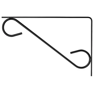 Uchwyt ścienny na doniczki 31 x 20 cm, czarny - Donice - miniaturka - grafika 1