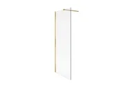 Grzejniki łazienkowe - Vidoq walk-in ścianka 120x200cm złota - miniaturka - grafika 1