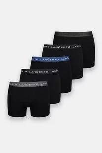 Zestaw 5 Czarnych Bokserek - Majtki męskie - miniaturka - grafika 1