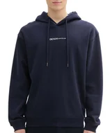 Bluzy męskie - Bluza Męska z Kapturem Tom Tailor 1033580 Granat M - miniaturka - grafika 1