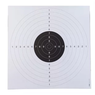 20 tarcz strzeleckich C50 biało-czarnych53 cm x 53 cm - Tarcze i kulochwyty - miniaturka - grafika 1
