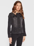 Kurtki damskie - Liu Jo Kurtka jeansowa UF2069 D4391 Czarny Regular Fit - miniaturka - grafika 1