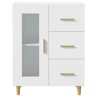Lumarko Komoda, biała, 69,5x34x90 cm, materiał drewnopochodny - Komody - miniaturka - grafika 7