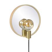 Lampy ścienne - Lucide Kinkiet LAMPA ścienna REFLEX 36213/31/72 drewniana OPRAWA okrągłe lustro drewniane 36213/31/72 - miniaturka - grafika 1