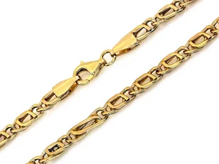 Uniwersalny złoty łańcuszek 585 tygrysie oko z żółtego złota 14k s - Łańcuszki - miniaturka - grafika 1