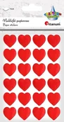 Dekoratorstwo - Titanum Naklejki papierowe serca 18x18mm czerwone 24szt - miniaturka - grafika 1