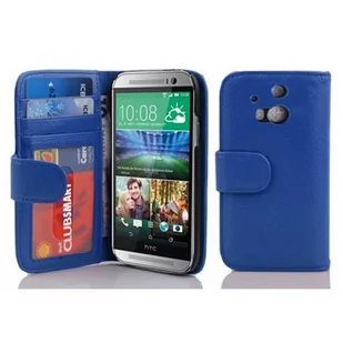 HTC Cadorabo - Book Style Hülle für ONE (M8 2. Generation) - Case Cover Schutzhülle Etui mit 3 Kartenfächern in KÖNIGS-BLAU - Etui i futerały do telefonów - miniaturka - grafika 1