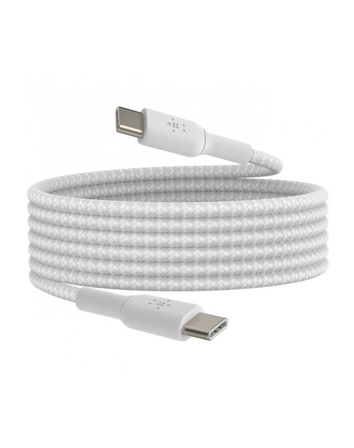 Belkin BOOST CHARGE braided Cab. USB-C/USB-C 2m Kolor: BIAŁYCAB004bt2MWH