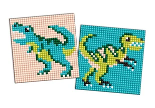 Diamentowa mozaika naklejka Kids - Dinozaur 4 - zabawka - Zabawki kreatywne - miniaturka - grafika 1