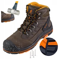 Obuwie robocze - Buty robocze męskie skórzane Wodoodporne Antyprzebiciowe z Noskiem URGENT - miniaturka - grafika 1