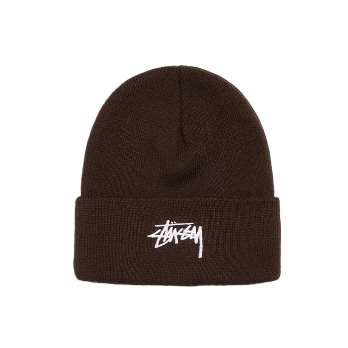 Stussy Cuff Beanie Stock Cocoa ONE SIZE
