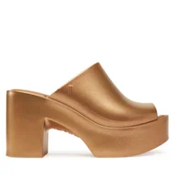 Klapki i japonki damskie - Klapki Melissa Melissa Mule Hype Metallic Ad 36497 Złoty - miniaturka - grafika 1
