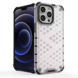 Honeycomb etui pancerny pokrowiec z żelową ramką iPhone 13 Pro niebieski - Etui i futerały do telefonów - miniaturka - grafika 3