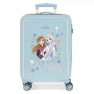 Disney Frozen Own Your Destiny Walizka kabinowa Niebieski 38x55x20 cms Sztywne ABS Zapięcie kombinowane boczne 32L 2 kg 4 koła Podwójne bagaż ręczny, niebieski, Maleta, Walizka kabinowa - Walizki - miniaturka - grafika 1