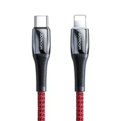 Kable USB - Joyroom kabel przewód USB Typ C - Lightning Power Delivery 20W 2,4A 1,2m czerwony (S-1224K2 Red) - miniaturka - grafika 1