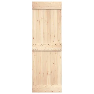 Drzwi przesuwne, 70x210 cm, lite drewno sosnowe 8720845854621 - Drzwi wewnętrzne - miniaturka - grafika 6