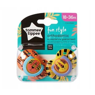 Tommee Tippee 334725 SMOCZEK FUN 18-36 UNISEX - Smoczki uspokajające - miniaturka - grafika 1