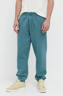 Spodnie męskie - Vans spodnie dresowe kolor niebieski gładkie - grafika 1