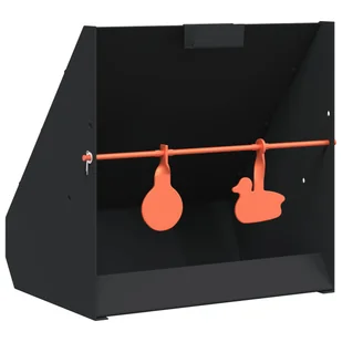 vidaXL Kulochwyt Czarny 31 x 23 x 31.5 cm Stal - Zabawki interaktywne dla dzieci - miniaturka - grafika 1