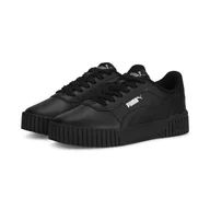 Buty trekkingowe damskie - Młodzieżowe sneakersy Carina 2.0 PUMA Black Silver Metallic metallic - miniaturka - grafika 1
