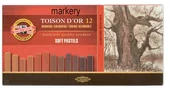 Kredki, ołówki, pastele i pisaki - Koh-i-noor Koh-I-Noor ToisonDor Pastele suche 7x7 Brązy 12szt 8592012002BR0604 - miniaturka - grafika 1