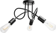 Lampy sufitowe - Lampa sufitowa Orno MALAGA lampa wisząca, moc max.3x60W, E27, czarna - miniaturka - grafika 1
