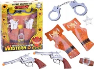 Zabawki militarne - Zestaw kowboja rewolwer kowbojski pistolet ZA2452 - miniaturka - grafika 1