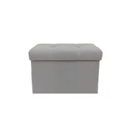 Pufy i podnóżki - Pufa z dużym schowkiem z przeszyciami 60cm h-41 różne kolory - miniaturka - grafika 1