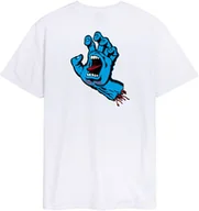 Koszulki męskie - t-shirt SANTA CRUZ SCREAMING HAND CHEST TEE White - miniaturka - grafika 1