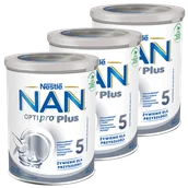 Mleko modyfikowane - Zestaw Nestle NAN Optipro Plus 5, produkt na bazie mleka dla dzieci po 2,5 roku, 3 x 800 g - miniaturka - grafika 1