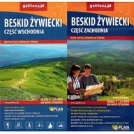 Atlasy i mapy - Plan Pakiet 2 map turystycznych. Beskid Żywiecki, część wschodnia i zachodnia praca zbiorowa - miniaturka - grafika 1