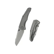 Noże - Nóż składany Kubey Steeltle Gray Titanium, Darkblasted M390 by Kot Knives (KB390B) - miniaturka - grafika 1
