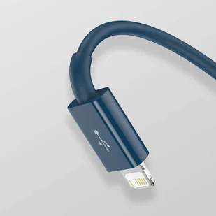 Baseus Superior 3w1 kabel USB - Lightning / USB Typ C / micro USB 3,5 A 1,5 m niebieski (CAMLTYS-03) - Kable USB - miniaturka - grafika 7