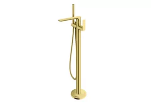 Kohlman QF1165EGDB Bateria wannowa WOLNOSTOJĄCA z obrotową wylewką GOLD BRUSHED - Baterie wannowe i prysznicowe - miniaturka - grafika 2