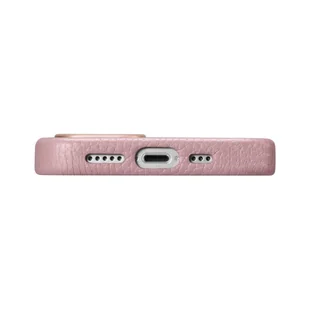 iCarer Litchi Premium Leather Case skórzane etui iPhone 14 magnetyczne z MagSafe różowy (WMI14220709-PK) - Etui i futerały do telefonów - miniaturka - grafika 5