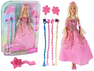 Domki dla lalek - Lalka Różowa Lucy Księżniczka Akcesoria Do Włosów - miniaturka - grafika 1