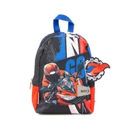 Plecaki - Giochi Preziosi Go Pop - Plecak do przedszkola Speed Race z dużą komorą środkową, niestandardowy gumowany tirazip, wyściełane paski na ramię i uchwyt Rozmiar: 25,5 x 34,5 x 11,5 cm, Wielobarwny, S, - miniaturka - grafika 1