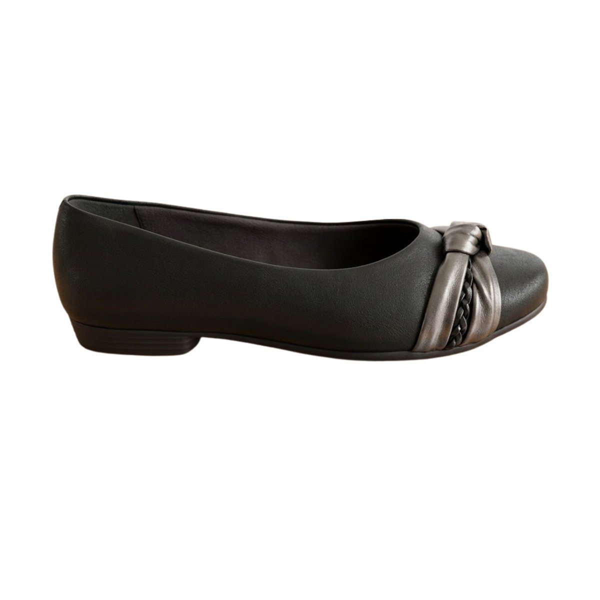 Buty damskie Piccadilly Sapatilha czarne baleriny na obcasie czółenka -36