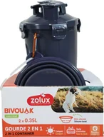 Sprzęt podróżny i transportery dla psów - ZOLUX Bidon 2w1 dla psa BIVOUAK 2x350 ml - niebieski - miniaturka - grafika 1