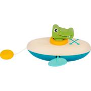 Zabawki interaktywne dla dzieci - Dziecięca drewniana zabawka do wody Legler Crocodile - miniaturka - grafika 1
