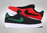 Koszykówka - Nike Air Force 1 Low 1/1 Black Red Green Custom - miniaturka - grafika 1