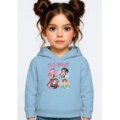 Bluzy dla dziewczynek - BLUZA DZIECIĘCA K-POPOWE ŁOWCZYNIE DEMONÓW HUNTRIX 134-140 Z KAPTUREM - miniaturka - grafika 1