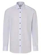 Koszule męskie - Olymp Level Five Koszula męska Mężczyźni Slim Fit Bawełna niebieski wzorzysty, 38 - miniaturka - grafika 1